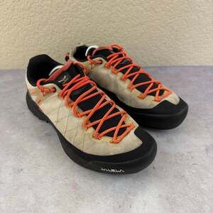 Salewa Wildfire Canvas Women's Shoes Sz 8.5 Oatmeal Black Hiking No Insoles